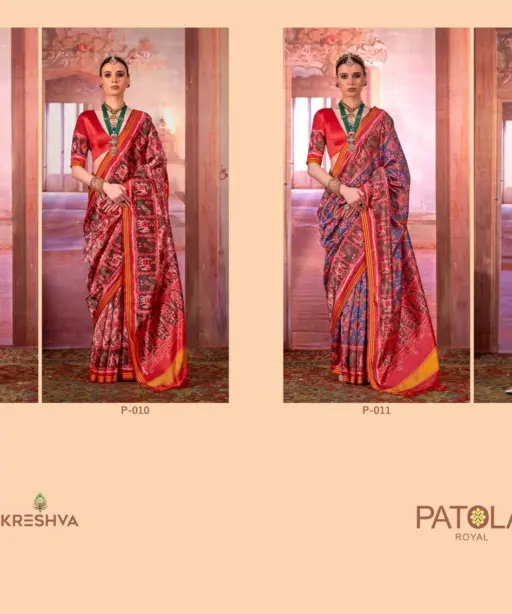 Kreshva Patola Royal Silk with Patola Print Saree Collection