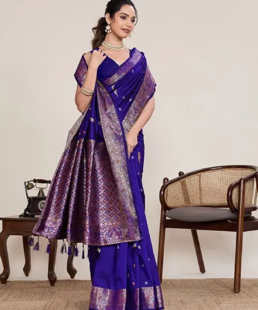 Maahi 218 Banarasi Silk Zari Weaving Party Wear Saree Collection