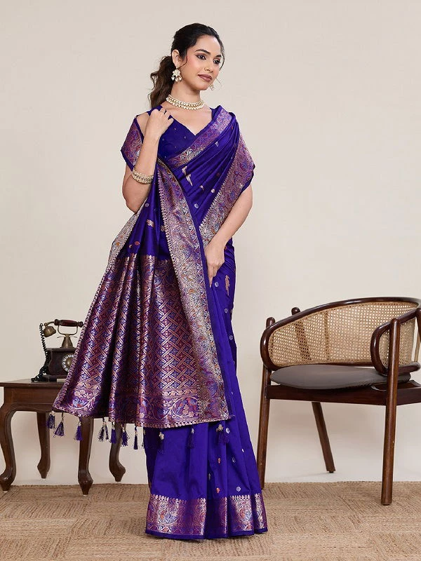 Maahi 218 Banarasi Silk Zari Weaving Party Wear Saree Collection