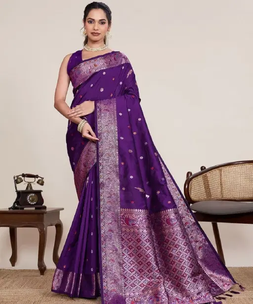 Maahi 218 Banarasi Silk Zari Weaving Party Wear Saree Collection