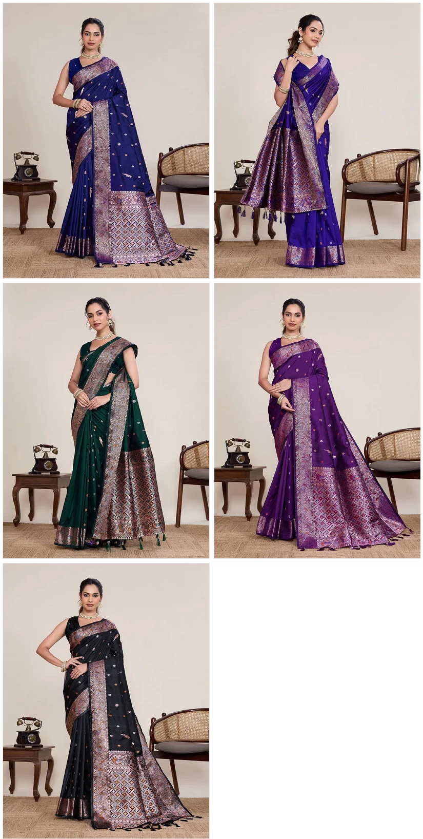 Maahi 218 Banarasi Silk Zari Weaving Party Wear Saree Collection