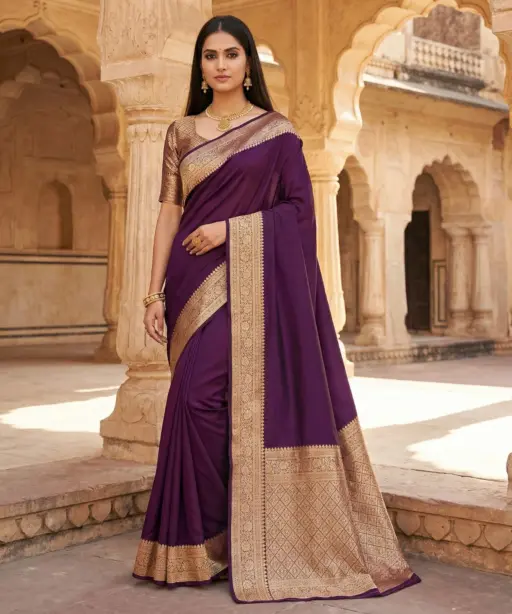Mb 3322 Premium Banarasi Gala Silk Zari Weaving Sarees