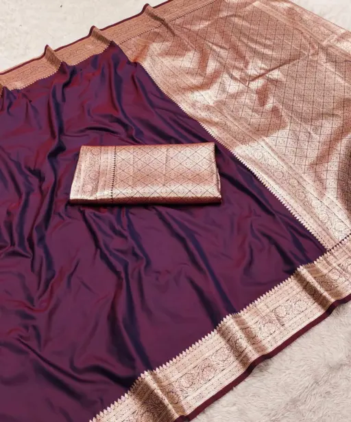 Mb 3322 Premium Banarasi Gala Silk Zari Weaving Sarees