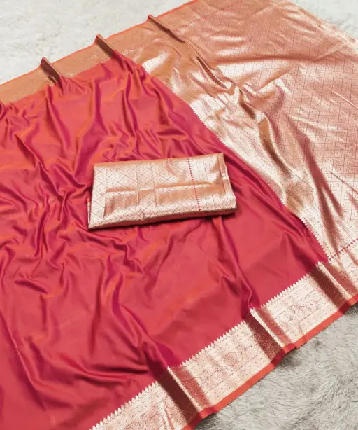 Mb 3322 Premium Banarasi Gala Silk Zari Weaving Sarees