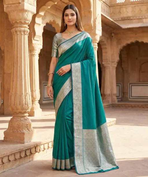 Mb 3322 Premium Banarasi Gala Silk Zari Weaving Sarees