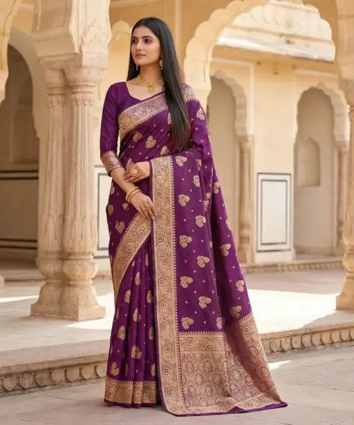 Mb 3323 Pure Banarasi Silk Zari Weaving Traditional Saree Collection