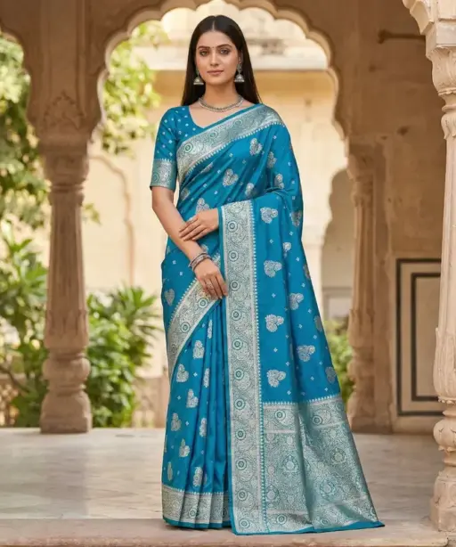Mb 3323 Pure Banarasi Silk Zari Weaving Traditional Saree Collection
