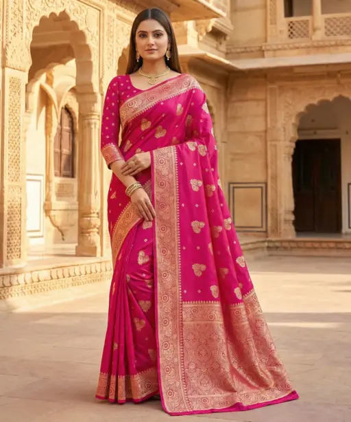 Mb 3323 Pure Banarasi Silk Zari Weaving Traditional Saree Collection