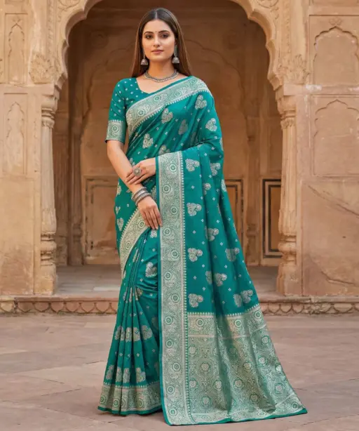 Mb 3323 Pure Banarasi Silk Zari Weaving Traditional Saree Collection
