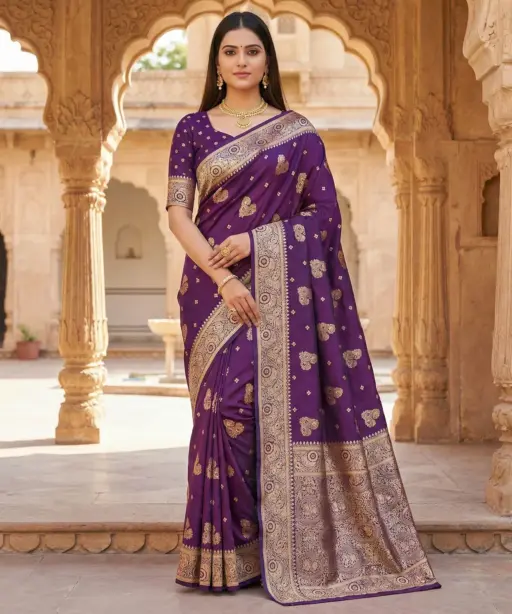 Mb 3323 Pure Banarasi Silk Zari Weaving Traditional Saree Collection