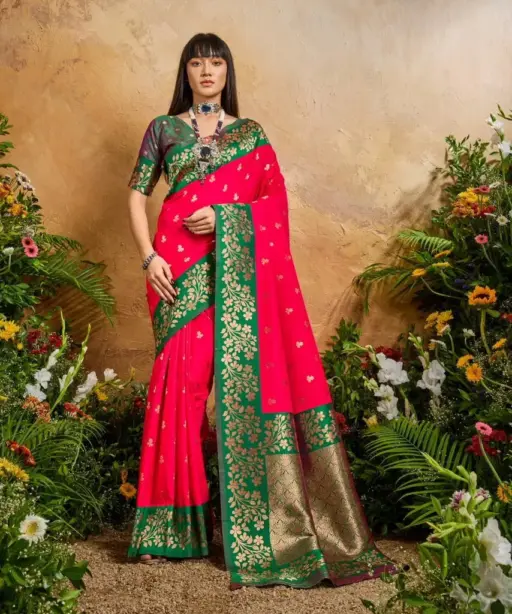 Rajtex Karnation Handloom Weaving Silk Saree Collection