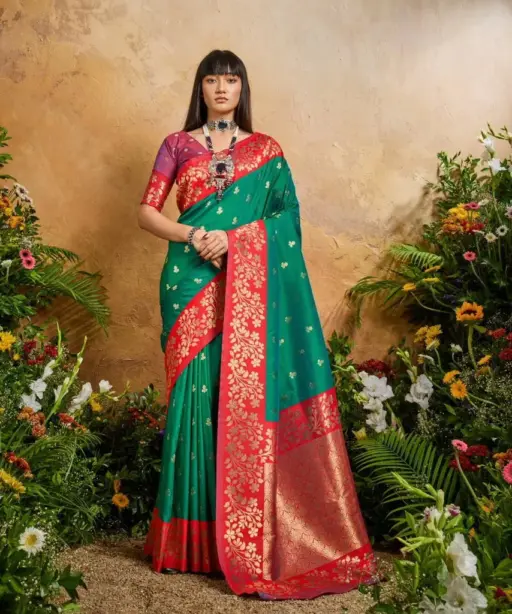 Rajtex Karnation Handloom Weaving Silk Saree Collection