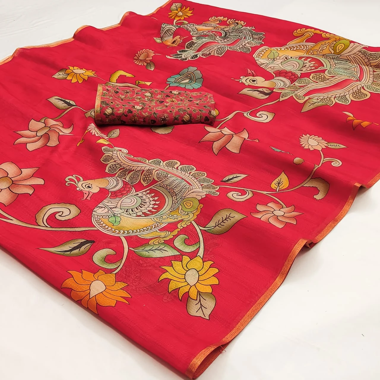 Rajyog Chanderi 21 to 24 Chanderi Linen Kalamkari Printed Saree Collection