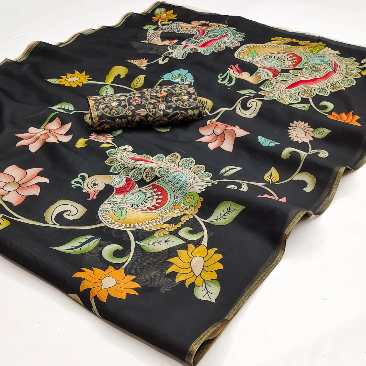 Rajyog Chanderi 21 to 24 Chanderi Linen Kalamkari Printed Saree Collection