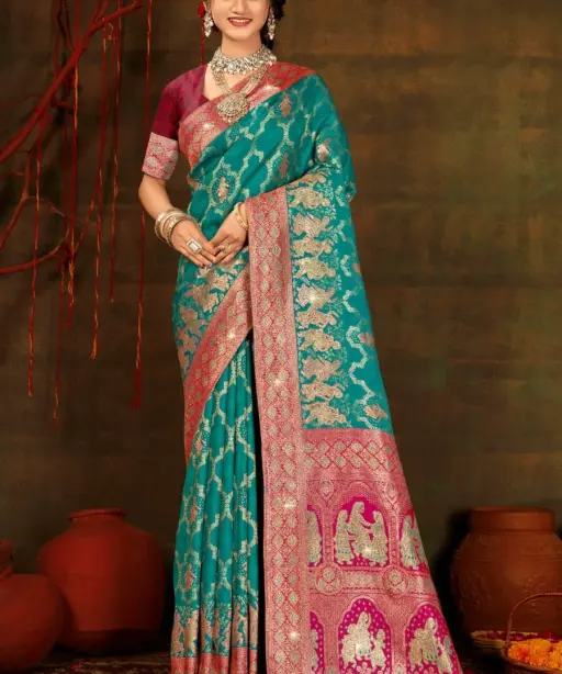Saroj Polki Silk Saroski Vol 2 Silk Saroski Worked Wedding Wear Saree Collection