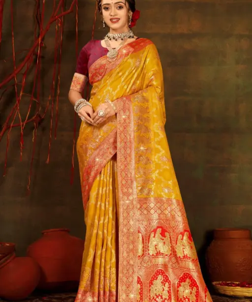 Saroj Polki Silk Saroski Vol 2 Silk Saroski Worked Wedding Wear Saree Collection