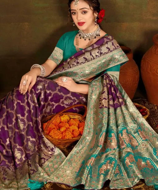 Saroj Polki Silk Saroski Vol 2 Silk Saroski Worked Wedding Wear Saree Collection