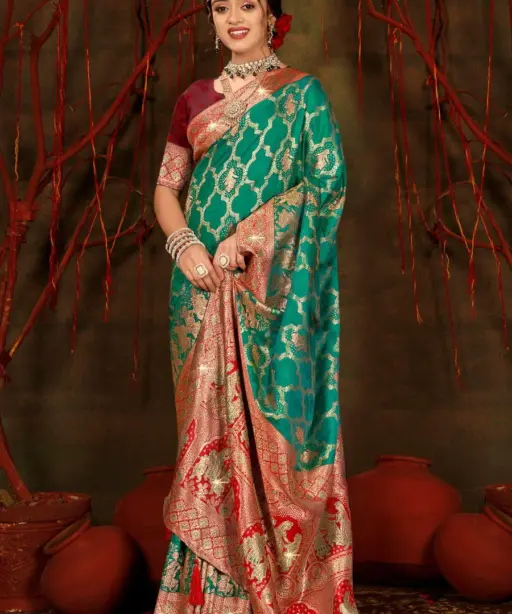 Saroj Polki Silk Saroski Vol 2 Silk Saroski Worked Wedding Wear Saree Collection