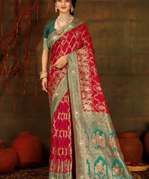 Saroj Polki Silk Saroski Vol 2 Silk Saroski Worked Wedding Wear Saree Collection