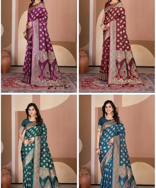 Sf Silk Vol 2 Banarasi Silk Festival Wear Saree Collection