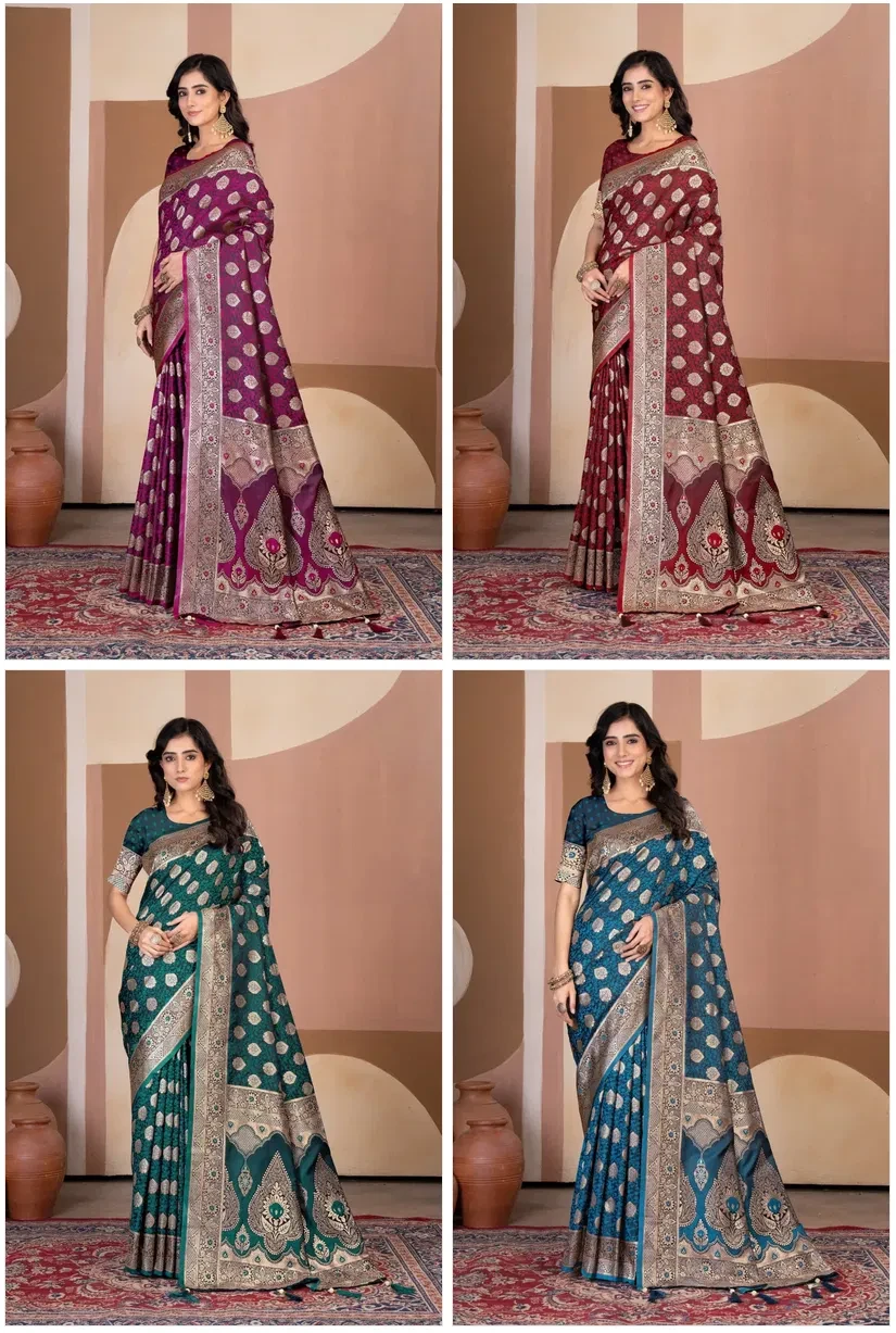 Sf Silk Vol 2 Banarasi Silk Festival Wear Saree Collection