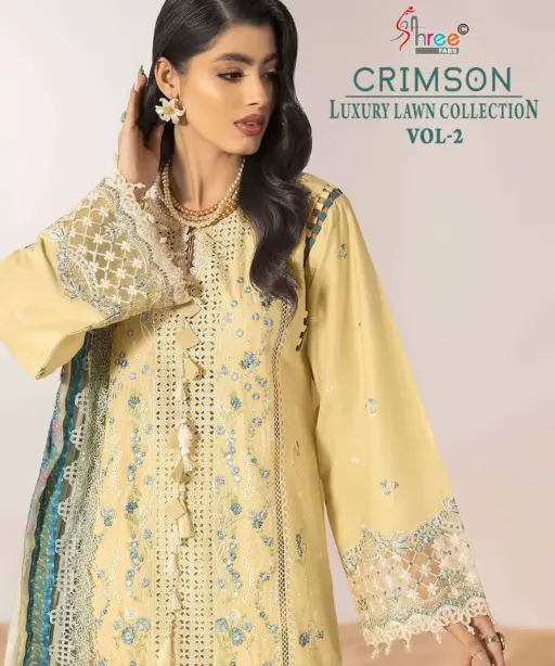 Shree Fab Crimson Luxury Lawn Collection Vol 2