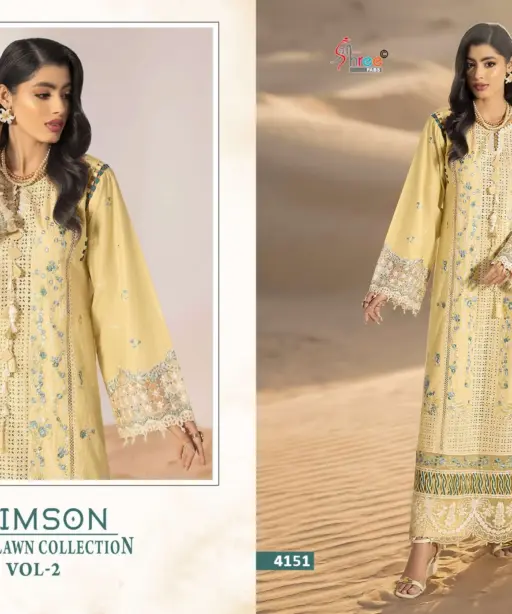 Shree Fab Crimson Luxury Lawn Collection Vol 2