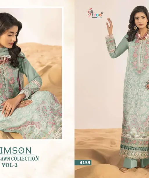 Shree Fab Crimson Luxury Lawn Collection Vol 2