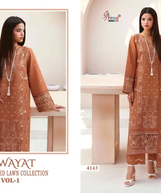 Shree Fab Riwayat Embroidered Lawn Collection Vol 1