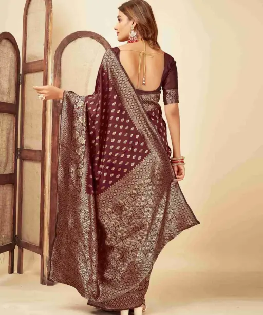 Sm Pari 73 a Silk Woven Work Traditional Saree Collection