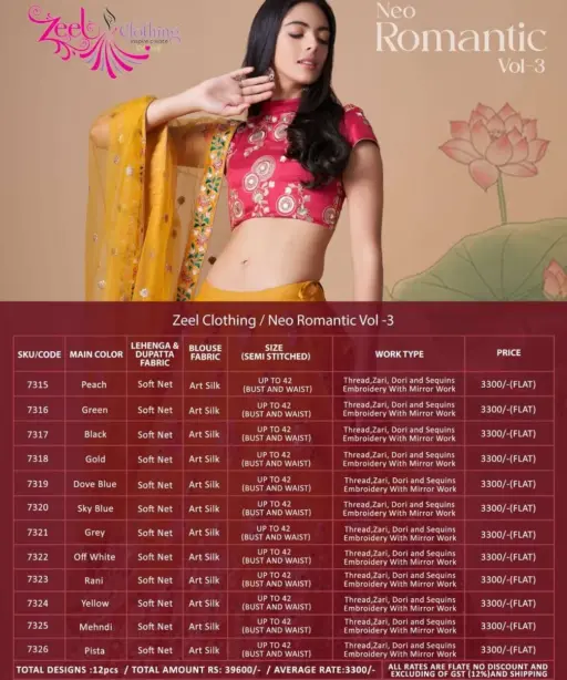 Zeel Clothing Neo Romantic Vol 3